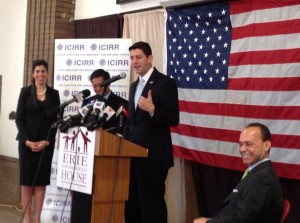 Rep. Paul Ryan and Rep. Luis Gutierrez at the Erie Neighborhood House in Chicago (Photo: Francisco Martinez, Erie Neighborhood House)