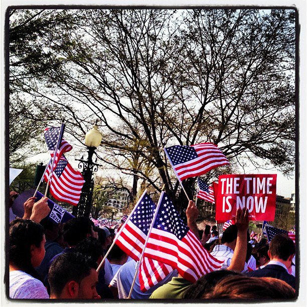The April All in For Citizenship Rally drew thousands of supporters from around the country. (UnidosUS Archive/2013)