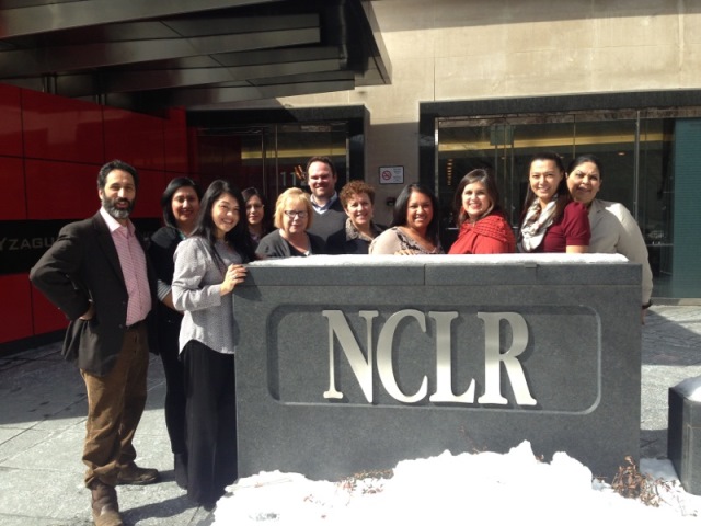 National Institute for Latino School Leaders Fellows outside NCLR headquarters in DC.