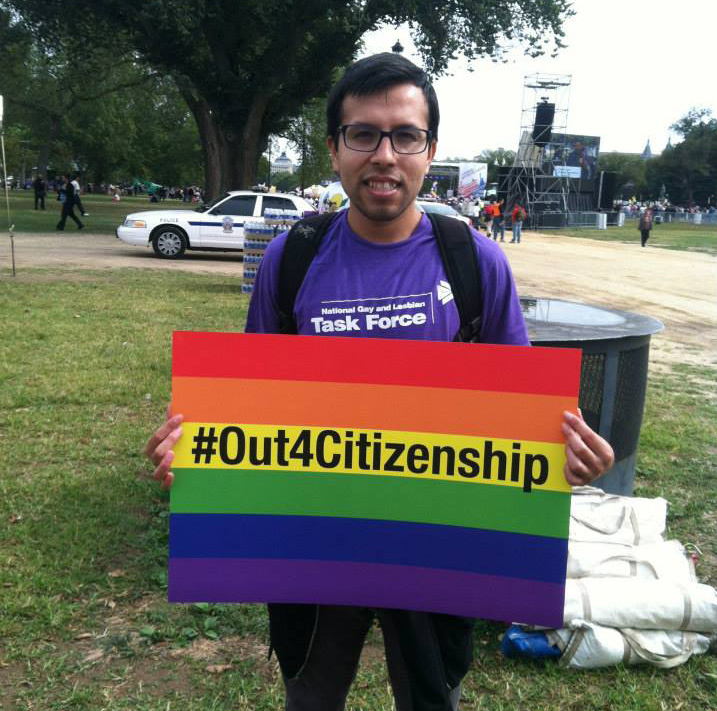 Jesus Chavez at a 2013 immigration rally on the National Mall. Photo: Chavez Facebook page