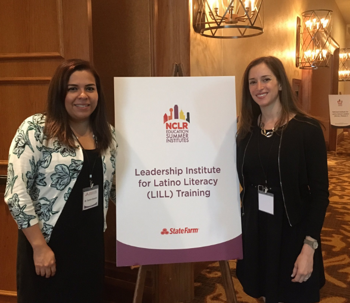 Dr. Carmen Gonzalez and Dr. Vikki Katz, keynote speakers  for NCLR’s 2016 Leadership Institute for Latino Literacy (LILL)