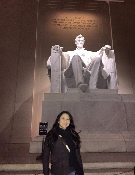 Lopez took some time to explore DC monuments.