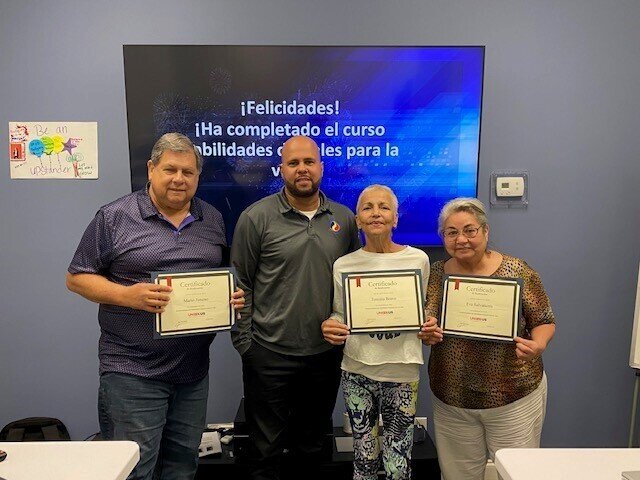 DS4L participants at UnidosUS Affiliate Hispanic Unity of Florida in Hollywood, FL